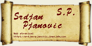 Srđan Pjanović vizit kartica